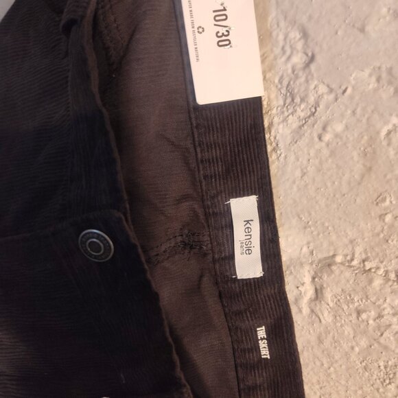 NWT Kensie Jeans "The Skirt" Black Corduroy Mini Skirt Size 10/30 - Picture 9 of 11